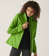 Regatta Ladies Ablaze Printable Soft Shell Jacket | Extreme Green/Black thumbnail 3