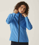 Regatta Ladies Ablaze Printable Soft Shell Jacket | French Blue/Navy thumbnail 1