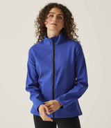 Regatta Ladies Ablaze Printable Soft Shell Jacket | New Royal Blue/Black thumbnail 1