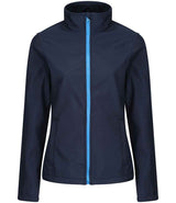 Regatta Ladies Ablaze Printable Soft Shell Jacket | Navy/French Blue thumbnail 5