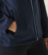 Regatta Ladies Ablaze Printable Soft Shell Jacket | Navy/French Blue thumbnail 4