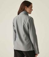 Regatta Ladies Ablaze Printable Soft Shell Jacket | Rock Grey/Black thumbnail 2