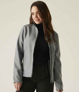 Regatta Ladies Ablaze Printable Soft Shell Jacket | Rock Grey/Black thumbnail 3