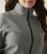 Regatta Ladies Ablaze Printable Soft Shell Jacket | Rock Grey/Black thumbnail 5