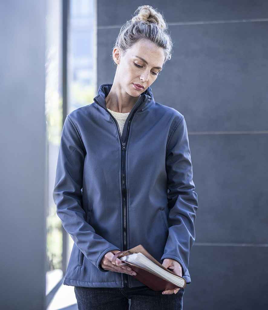 Regatta Ladies Ablaze Printable Soft Shell Jacket | Seal Grey/Black