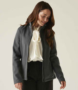 Regatta Ladies Ablaze Printable Soft Shell Jacket | Seal Grey/Black thumbnail 5