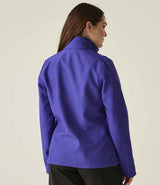Regatta Ladies Ablaze Printable Soft Shell Jacket | Vibrant Purple/Black thumbnail 2