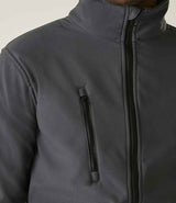 Regatta Ablaze Three Layer Soft Shell Jacket | Seal Grey/Black thumbnail 4