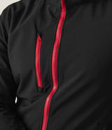 Regatta Venturer Three Layer Hooded Soft Shell Jacket | Black/Classic Red thumbnail 4