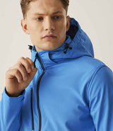 Regatta Venturer Three Layer Hooded Soft Shell Jacket | French Blue/Navy thumbnail 6