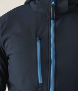 Regatta Venturer Three Layer Hooded Soft Shell Jacket | Navy/French Blue thumbnail 6