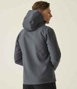 Regatta Venturer Three Layer Hooded Soft Shell Jacket | Seal Grey/Black thumbnail 2