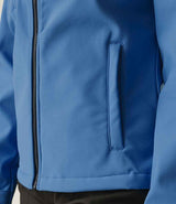 Regatta Ladies Venturer Three Layer Hooded Soft Shell Jacket | French Blue/Navy thumbnail 5