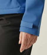Regatta Ladies Venturer Three Layer Hooded Soft Shell Jacket | French Blue/Navy thumbnail 6