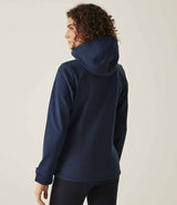 Regatta Ladies Venturer Three Layer Hooded Soft Shell Jacket | Navy/Navy thumbnail 3
