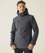 Regatta Erasmus 4-in-1 Soft Shell Jacket | Seal Grey/Seal Grey thumbnail 1