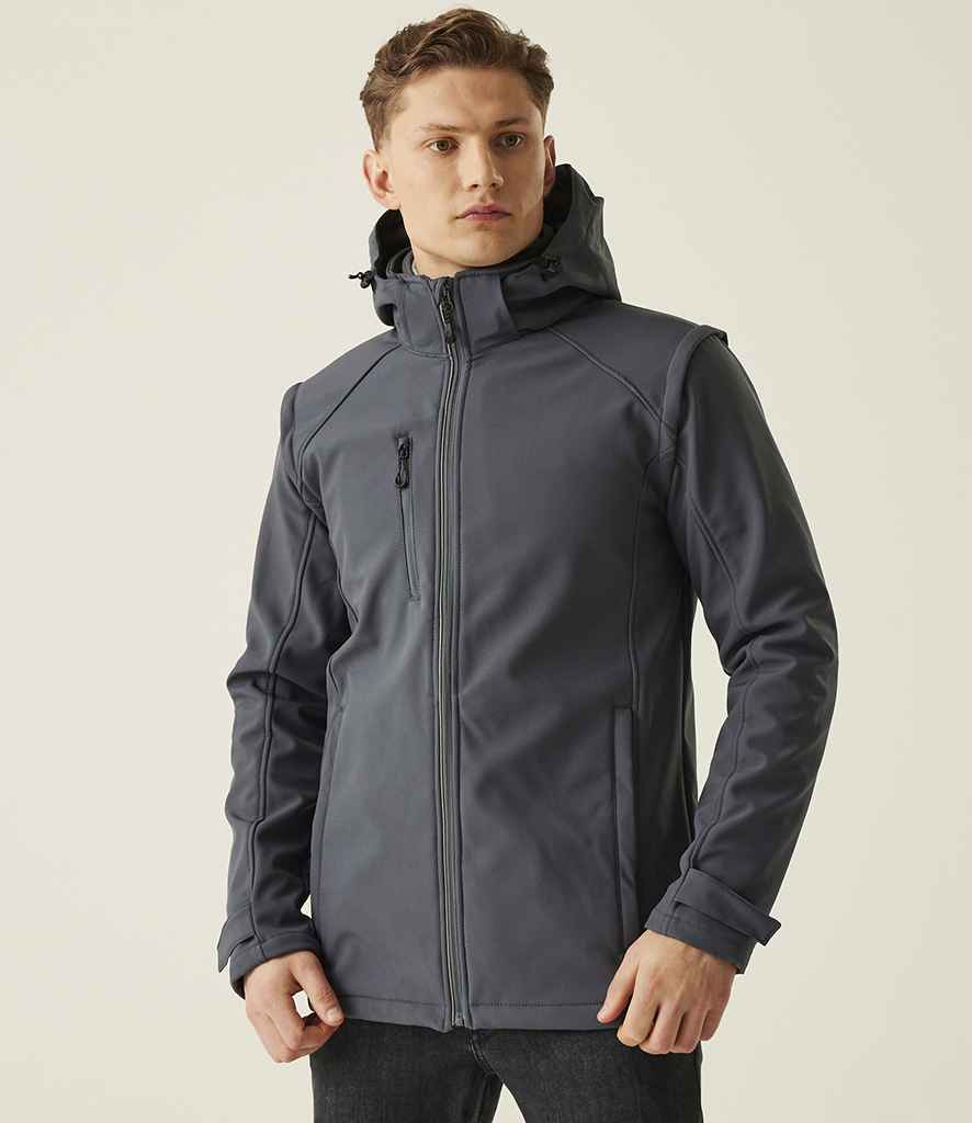 Regatta Erasmus 4-in-1 Soft Shell Jacket | Seal Grey/Seal Grey