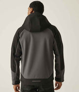 Regatta 4TEX Stretch Three Layer Soft Shell Jacket | Slate Grey/Black thumbnail 3