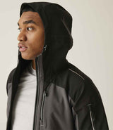 Regatta 4TEX Stretch Three Layer Soft Shell Jacket | Slate Grey/Black thumbnail 5