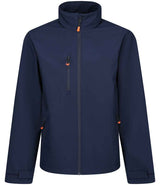 Regatta Thermogen Powercell 5000 Heated Soft Shell Jacket | Navy/Magma Orange thumbnail 1