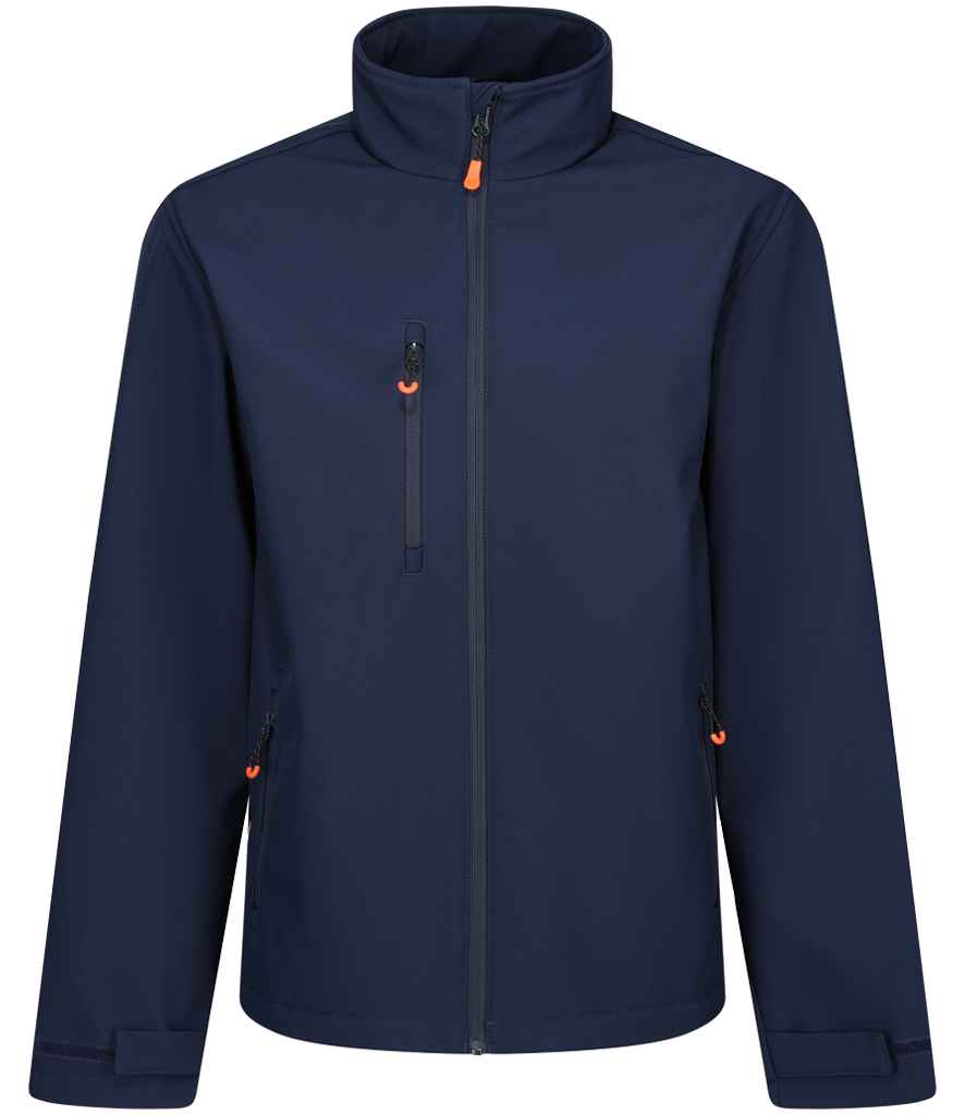 Regatta Thermogen Powercell 5000 Heated Soft Shell Jacket | Navy/Magma Orange
