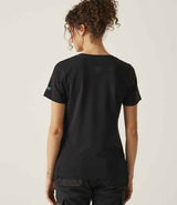 Regatta Ladies Ada Cotton Stretch T-Shirt | Black thumbnail 2
