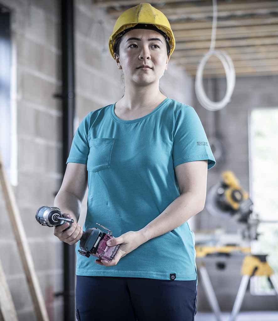 Regatta Ladies Ada Cotton Stretch T-Shirt | Wilderness Green