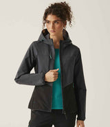 Regatta Ladies Ada Stretch Soft Shell Jacket | Grey thumbnail 4