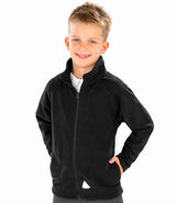 Result Core Kids/Youths Micro Fleece Jacket | Black thumbnail 1