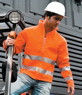 Result Safe-Guard Hi-Vis Soft Shell Jacket | Fluorescent Orange thumbnail 1