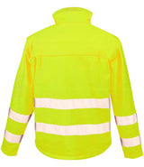 Result Safe-Guard Hi-Vis Soft Shell Jacket | Fluorescent Yellow thumbnail 3
