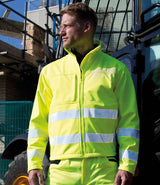 Result Safe-Guard Hi-Vis Soft Shell Jacket | Fluorescent Yellow thumbnail 1