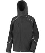 Result Work-Guard Hooded Soft Shell Jacket | Black/Black thumbnail 3