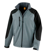 Result Work-Guard Hooded Soft Shell Jacket | Grey/Black thumbnail 2