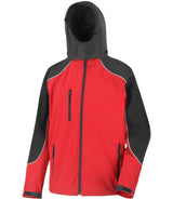 Result Work-Guard Hooded Soft Shell Jacket | Red/Black thumbnail 4