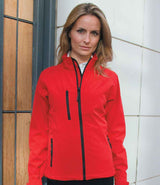 Result Ladies Base Layer Soft Shell Jacket | Red thumbnail 1