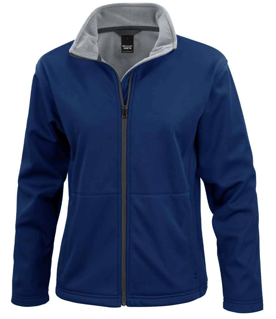 Result Core Ladies Soft Shell Jacket | Navy