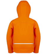 Result Core Kids TX Performance Hooded Soft Shell Jacket | Neon Orange thumbnail 2