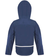 Result Core Kids TX Performance Hooded Soft Shell Jacket | Navy/Royal Blue thumbnail 3