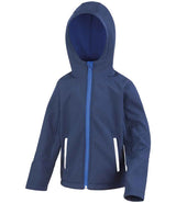 Result Core Kids TX Performance Hooded Soft Shell Jacket | Navy/Royal Blue thumbnail 2