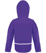 Result Core Kids TX Performance Hooded Soft Shell Jacket | Purple/Grey thumbnail 2