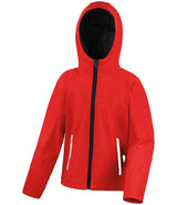 Result Core Kids TX Performance Hooded Soft Shell Jacket | Red/Black thumbnail 2