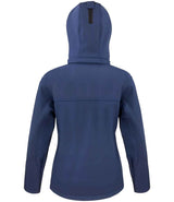 Result Core Ladies Hooded Soft Shell Jacket | Navy/Royal Blue thumbnail 3