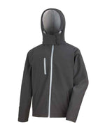 Result Core Hooded Soft Shell Jacket | Black/Grey thumbnail 2