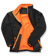 Result Core Ladies Printable Soft Shell Jacket | Black/Orange thumbnail 2