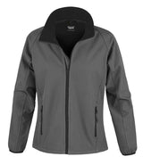 Result Core Ladies Printable Soft Shell Jacket | Charcoal/Black thumbnail 1