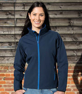 Result Core Ladies Printable Soft Shell Jacket | Navy/Royal Blue thumbnail 1