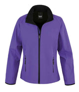 Result Core Ladies Printable Soft Shell Jacket | Purple/Black thumbnail 2