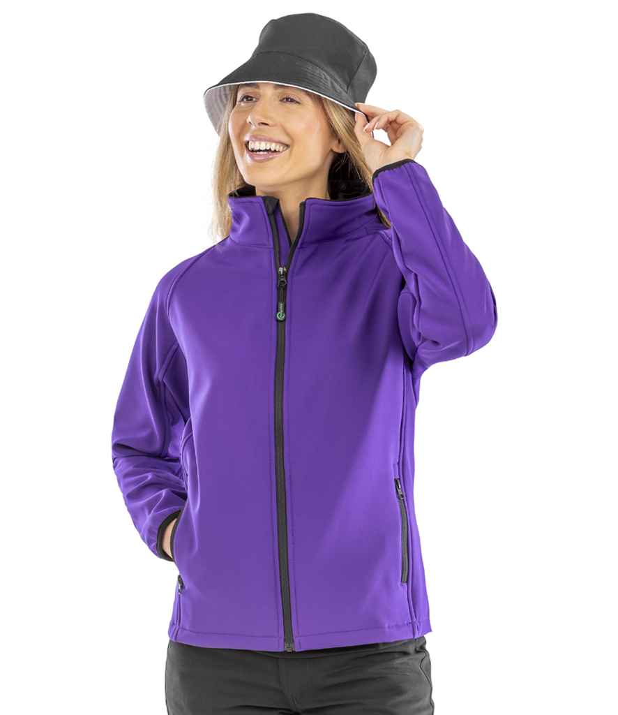 Result Core Ladies Printable Soft Shell Jacket | Purple/Black