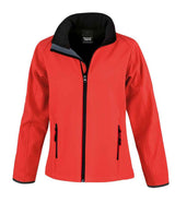 Result Core Ladies Printable Soft Shell Jacket | Red/Black thumbnail 3